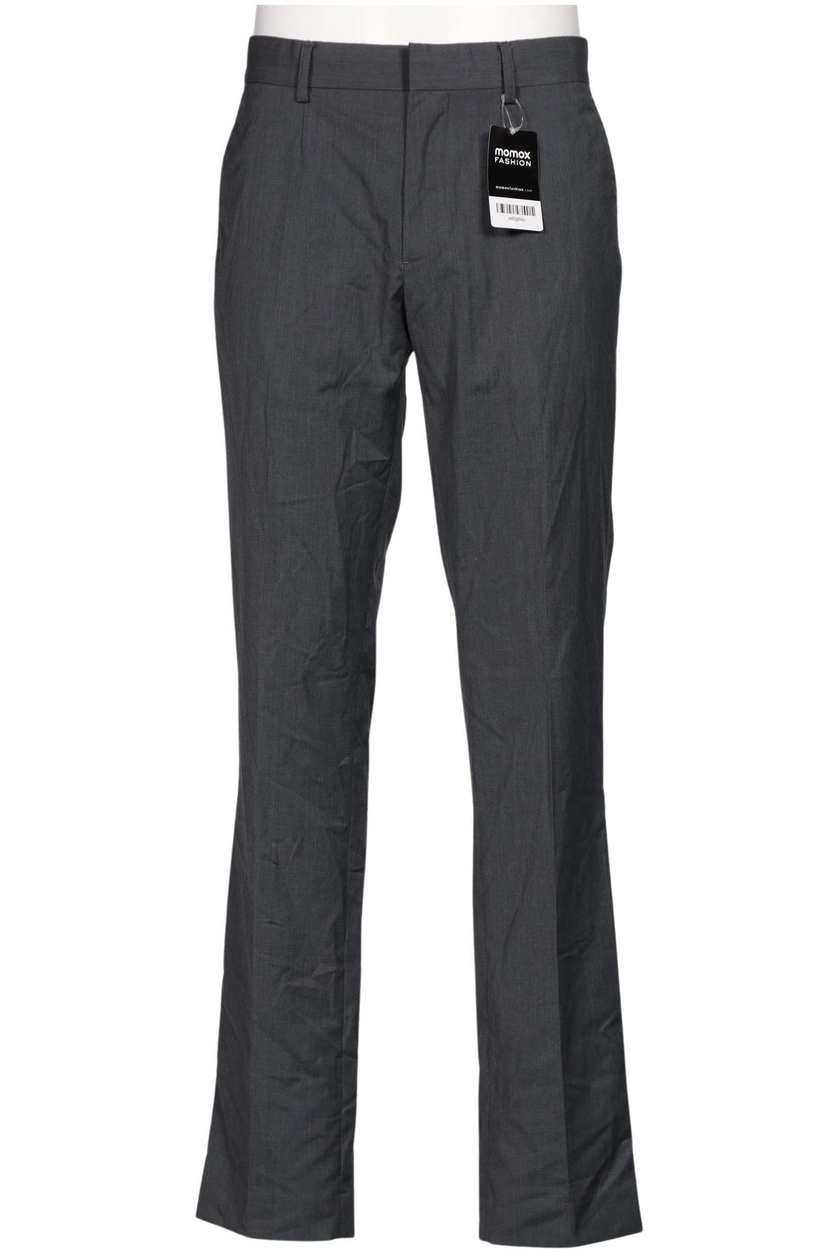 

H&M Herren Stoffhose, grau, Gr. 48