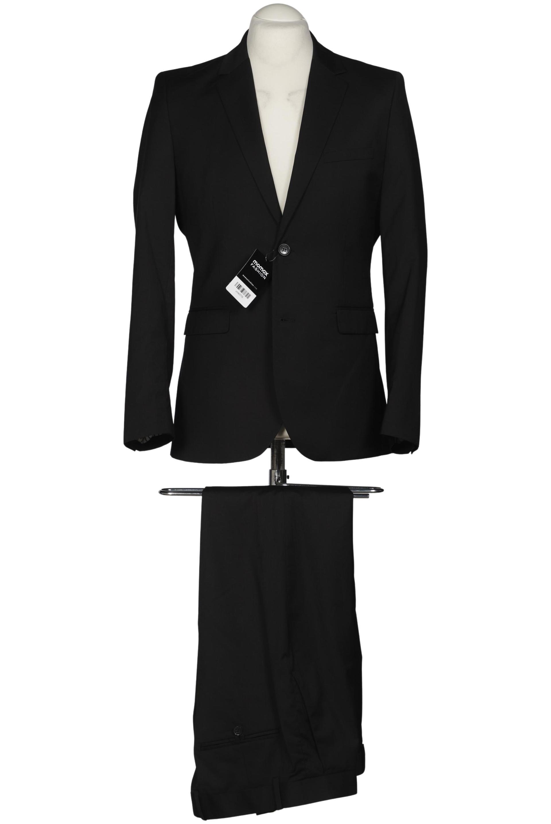 

H&M Herren Anzug, schwarz, Gr. 48