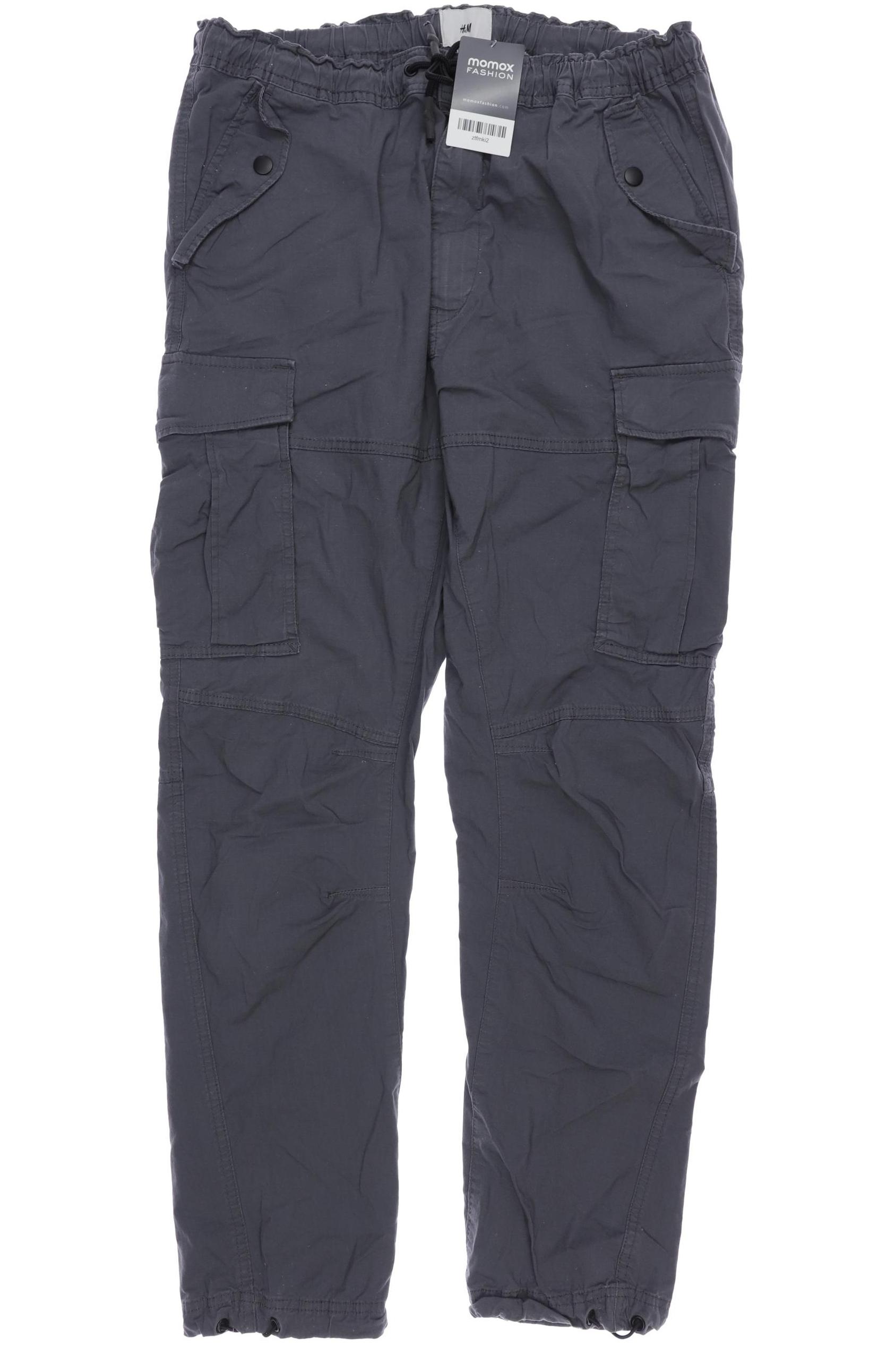 

H&M Herren Stoffhose, grau, Gr. 0
