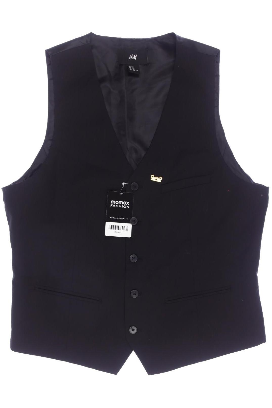 

H&M Herren Weste, schwarz, Gr. 52