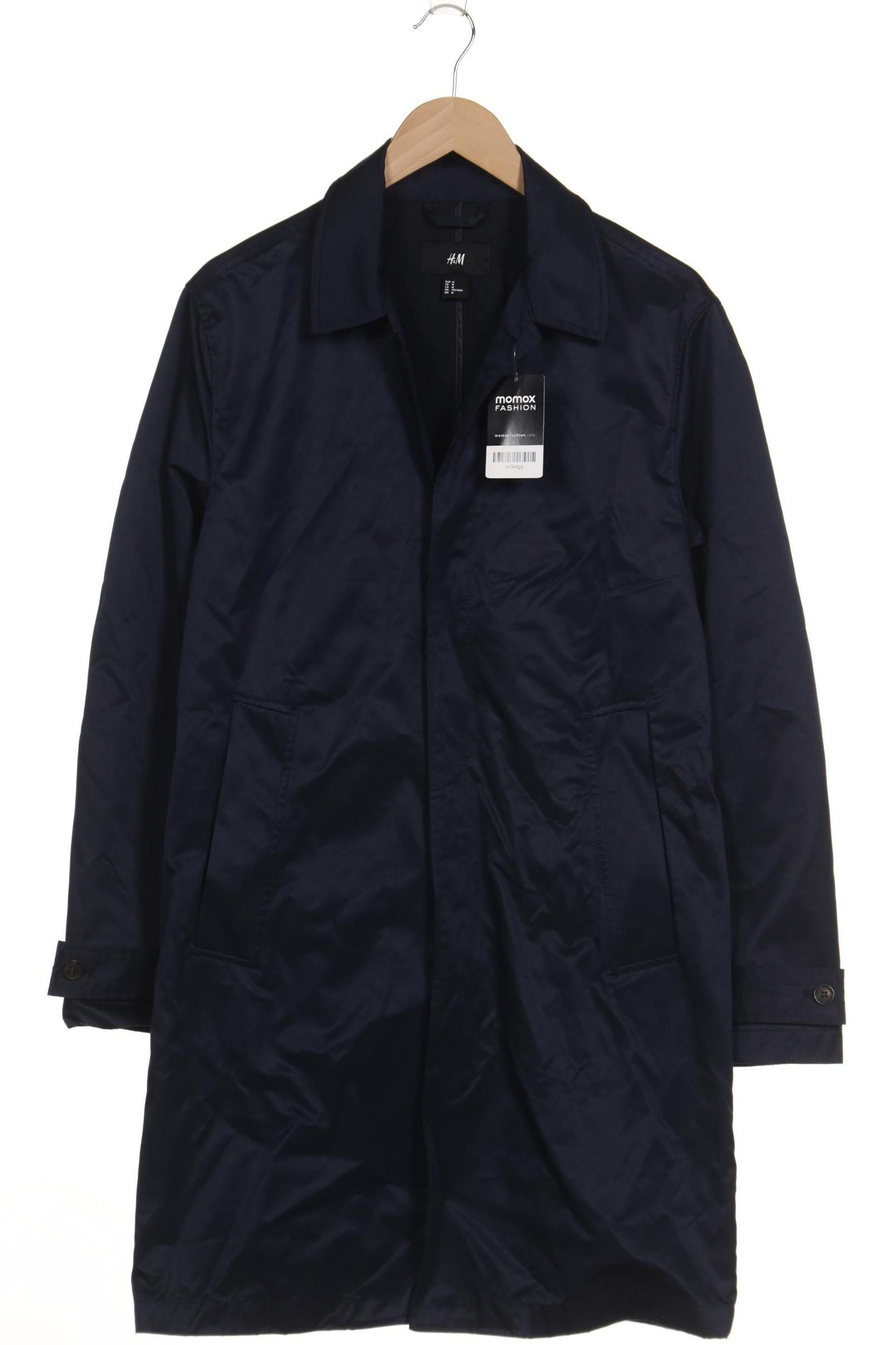 

H&M Herren Mantel, marineblau, Gr. 48
