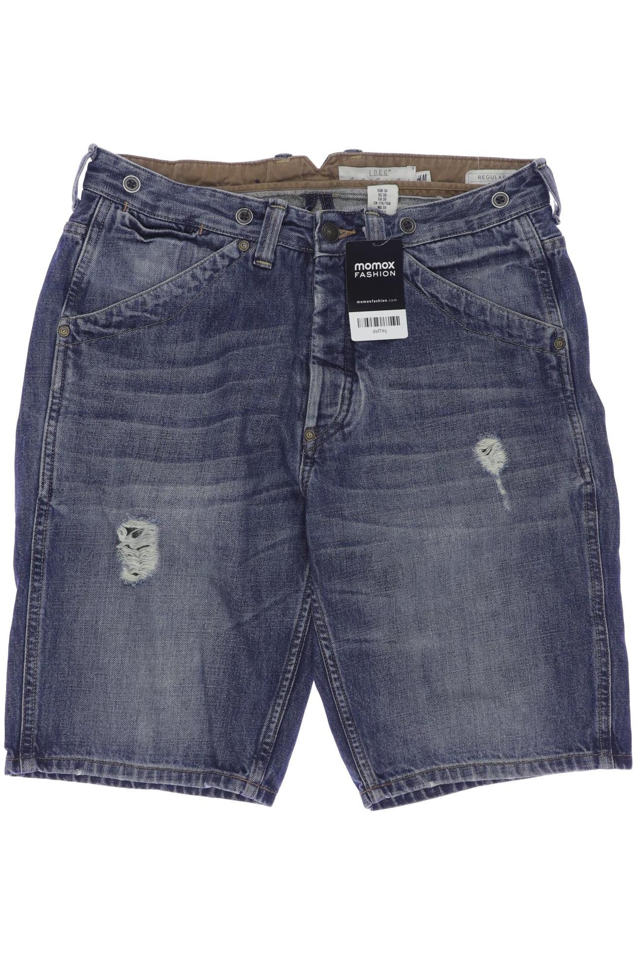 

H&M Herren Shorts, blau, Gr. 30