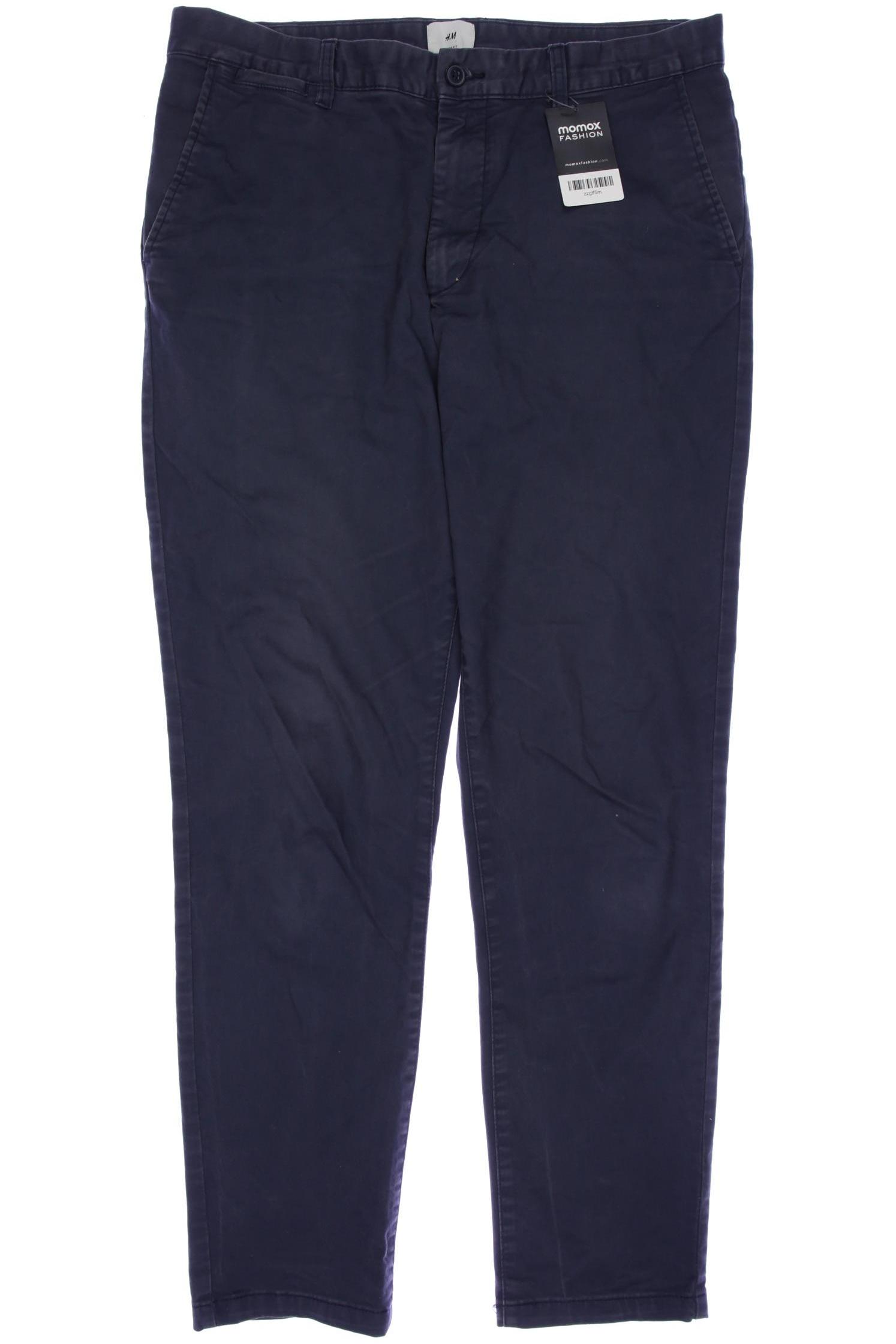 

H&M Herren Stoffhose, grau, Gr. 34