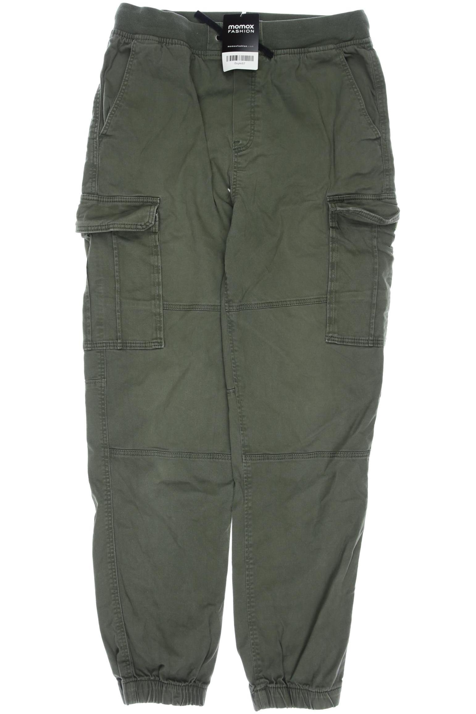 

H&M Herren Stoffhose, grün, Gr. 170