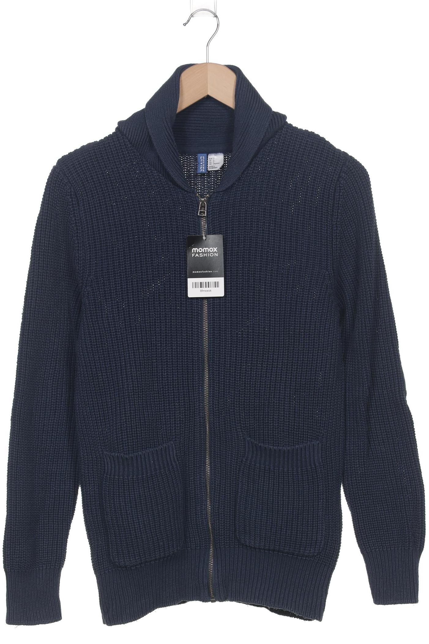 

H&M Herren Strickjacke, marineblau, Gr. 134
