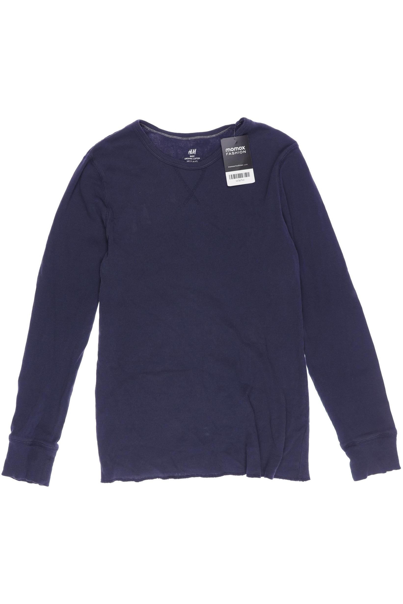 

H&M Herren Langarmshirt, marineblau, Gr. 170