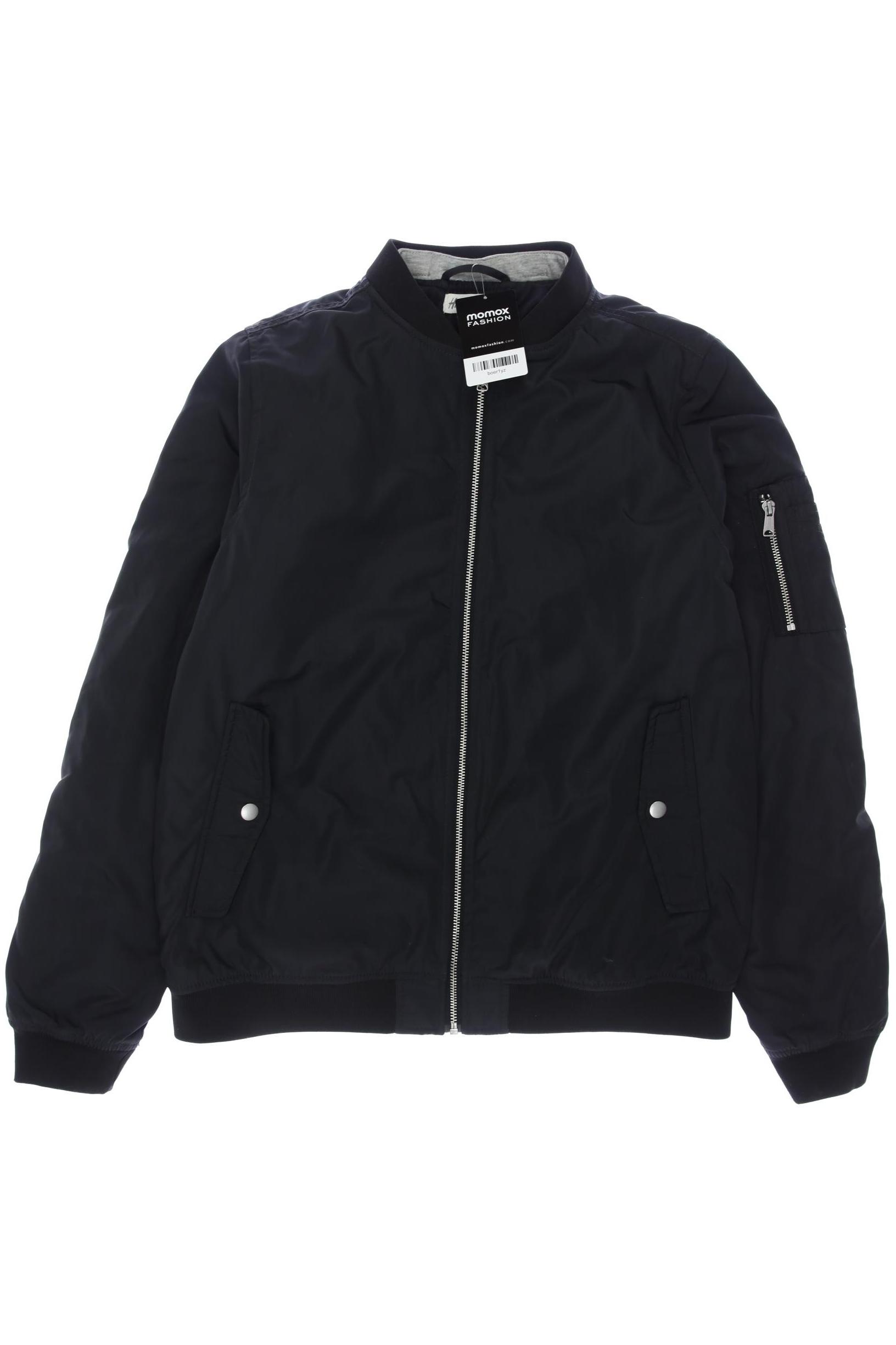 

H&M Herren Jacke, schwarz, Gr. 158/164