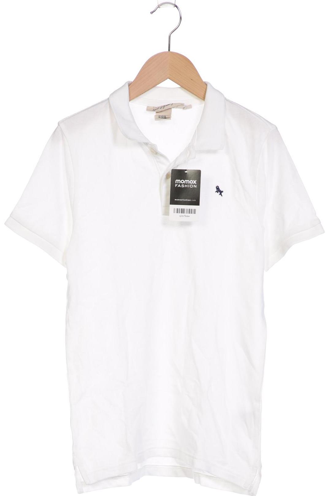 

H&M Herren Poloshirt, weiß, Gr. 146