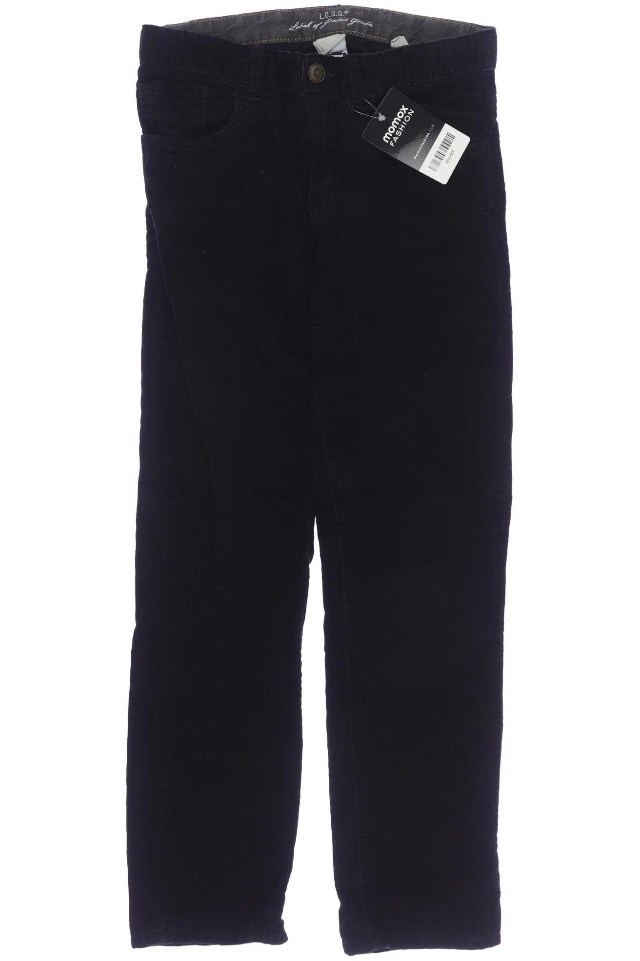 

H&M Herren Stoffhose, schwarz, Gr. 140