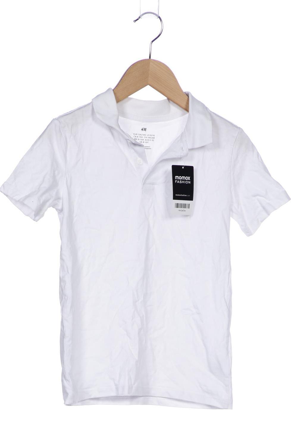 

H&M Herren Poloshirt, weiß, Gr. 134