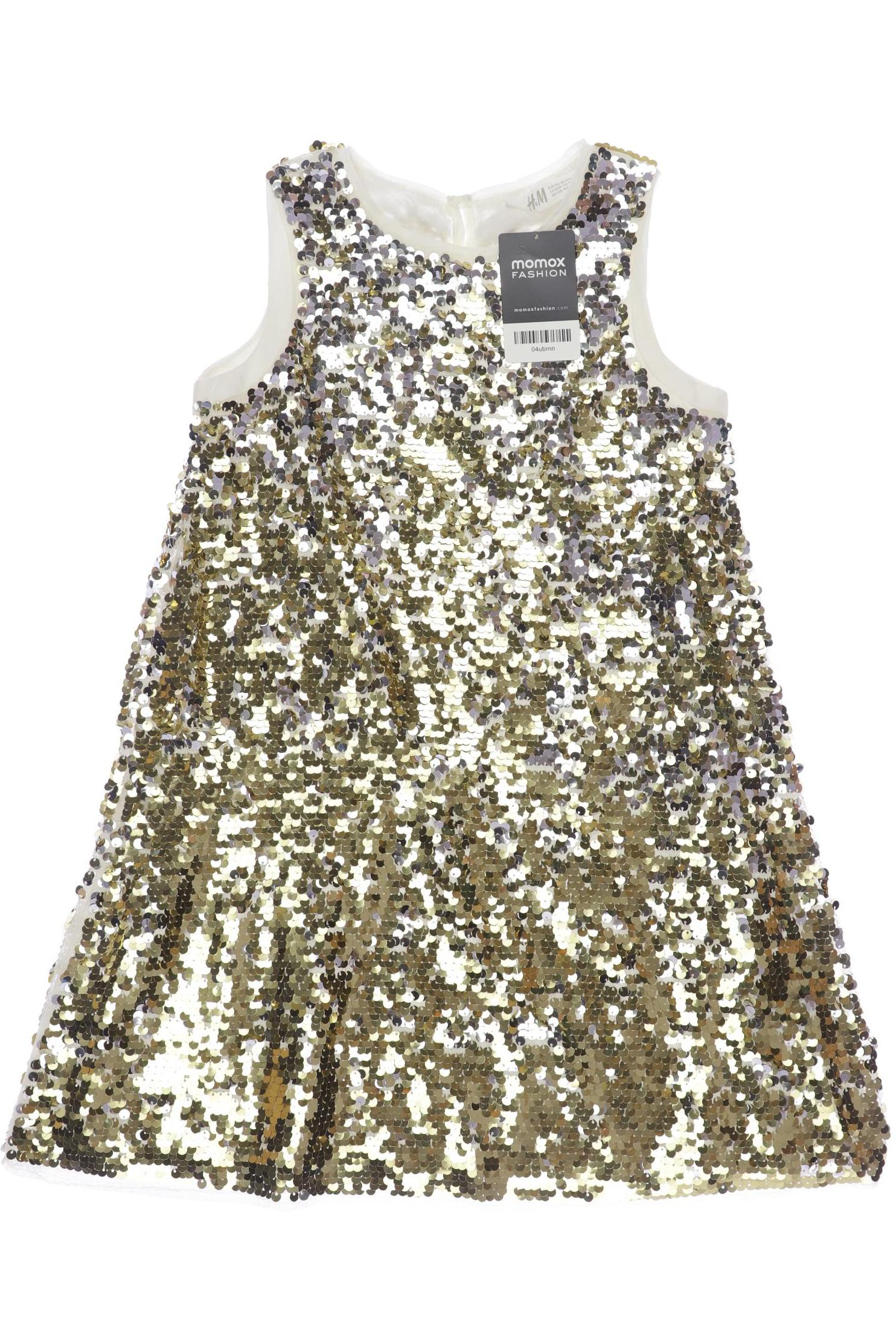 

H&M Damen Kleid, gold, Gr. 134