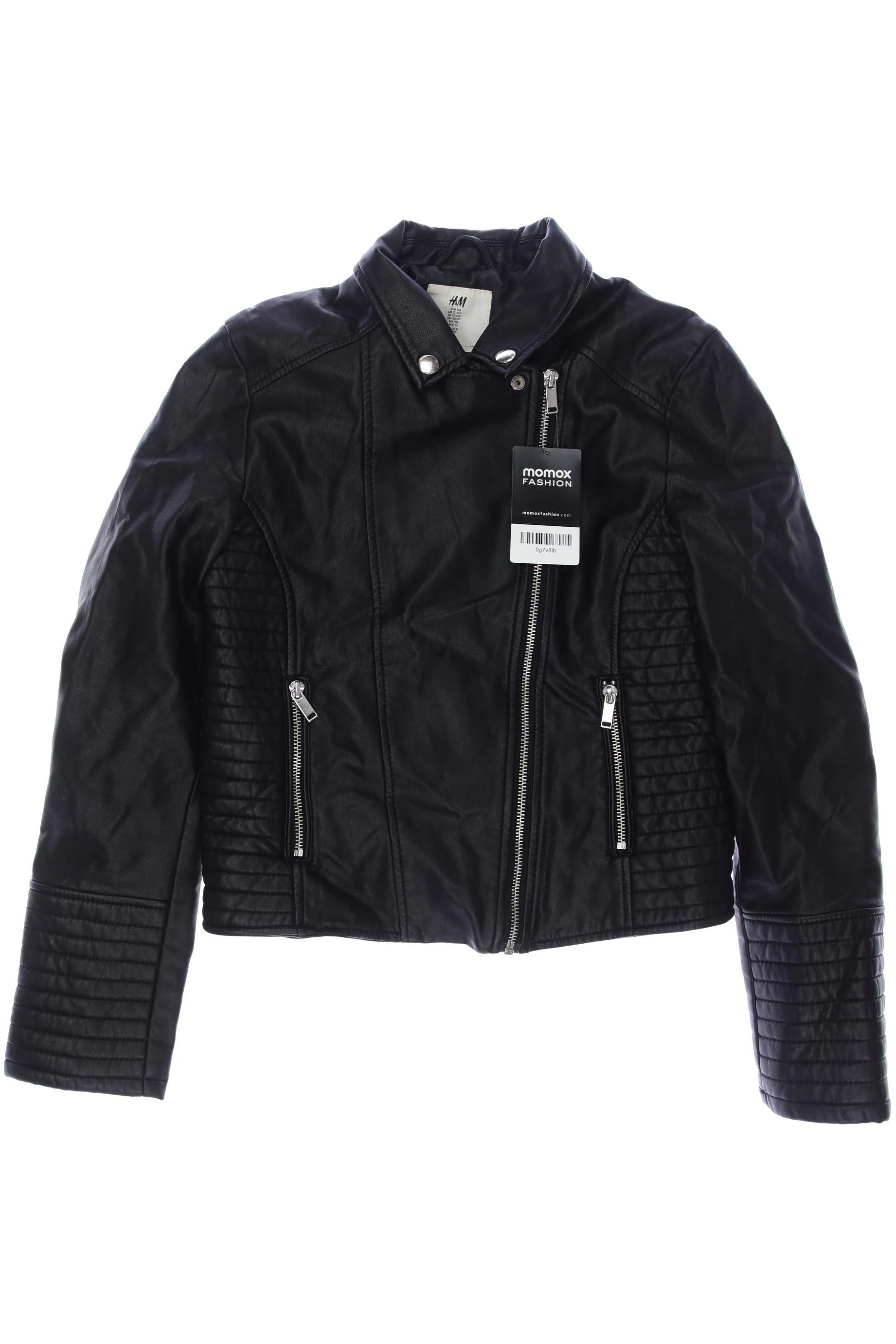 

H&M Damen Jacke, schwarz, Gr. 158