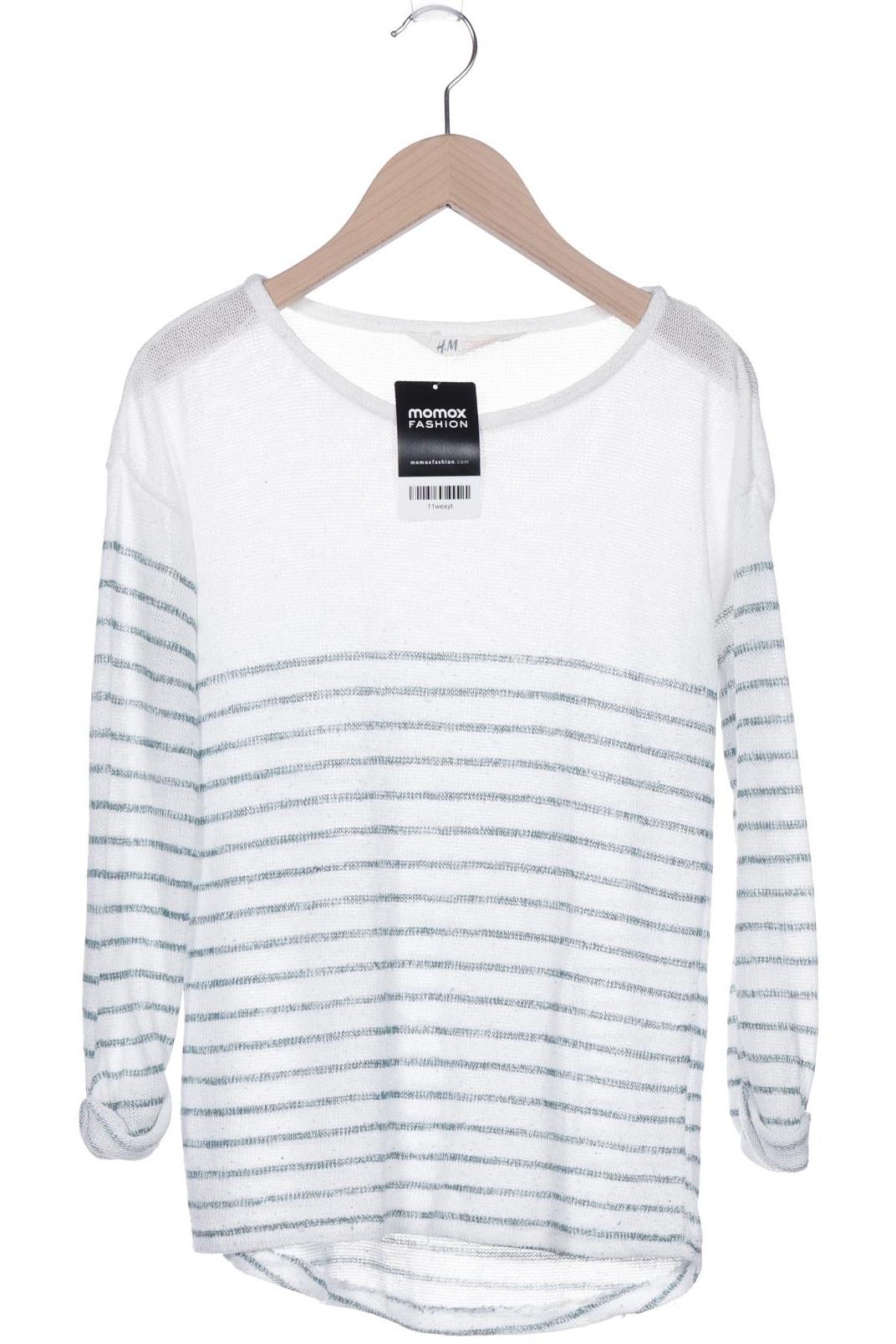 

H&M Damen Pullover, weiß, Gr. 146/152