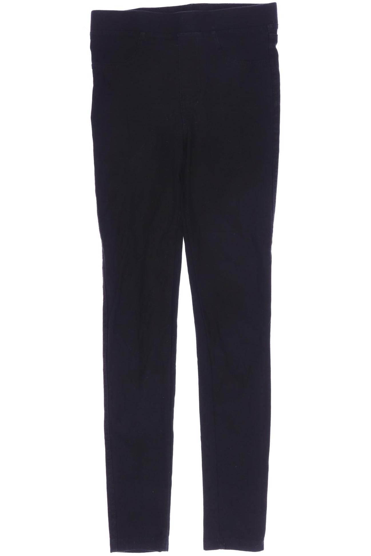 

H&M Damen Stoffhose, schwarz, Gr. 146