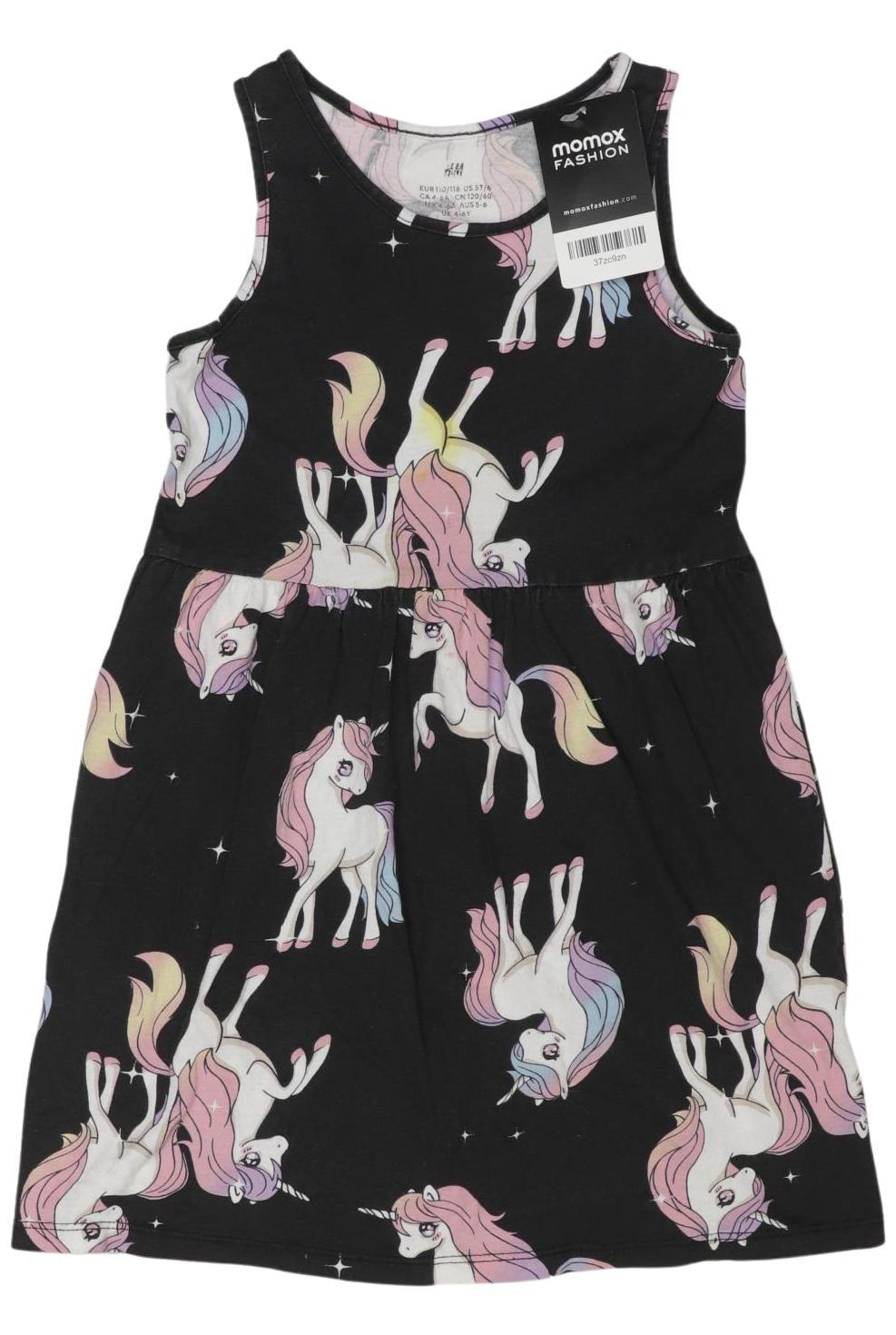 

H&M Mädchen Kleid, schwarz, Gr. 110/116