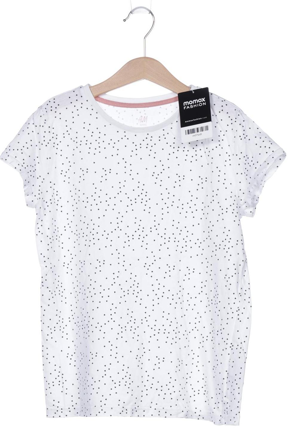 

H&M Damen T-Shirt, weiß, Gr. 146