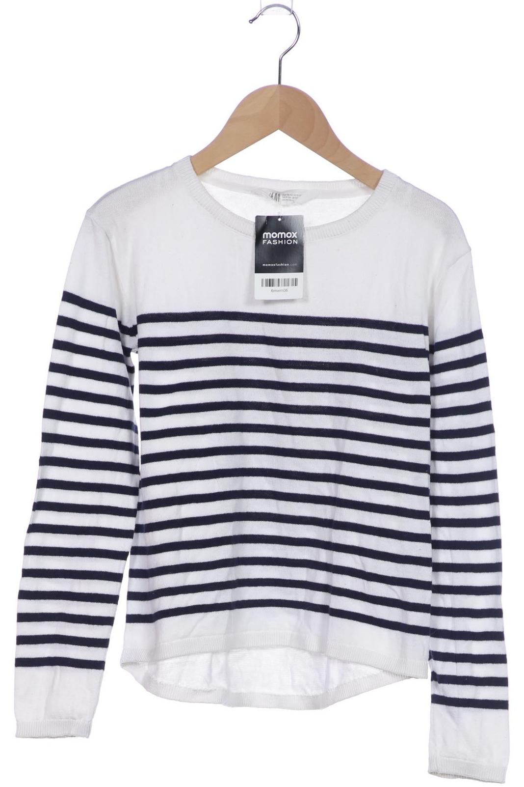 

H&M Damen Pullover, weiß, Gr. 146/152