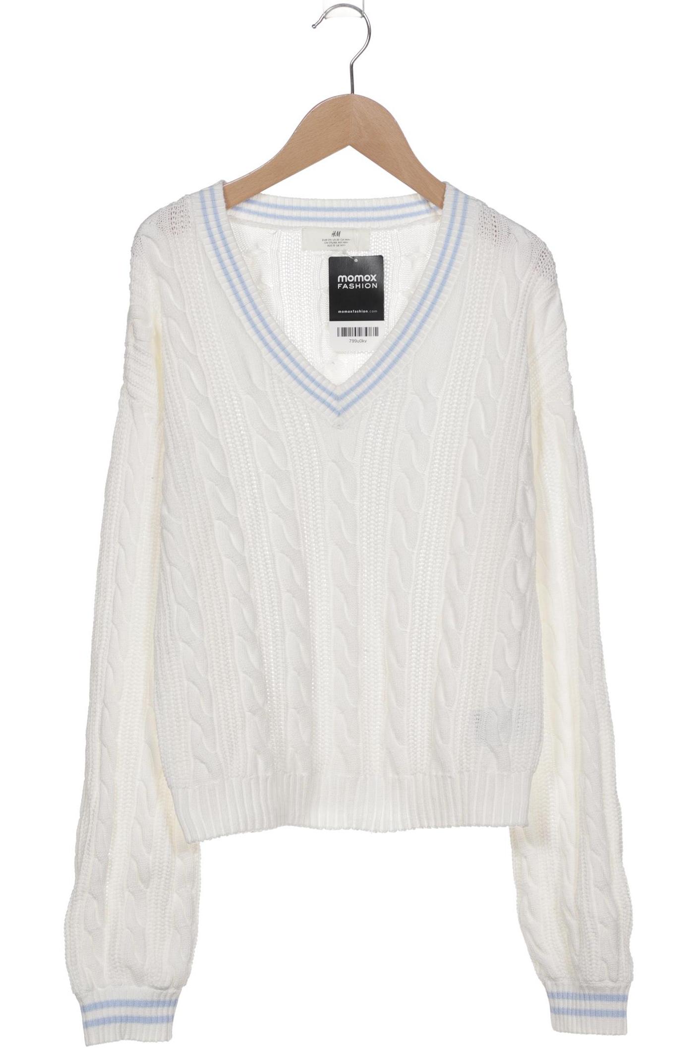 

H&M Damen Pullover, weiß, Gr. 170