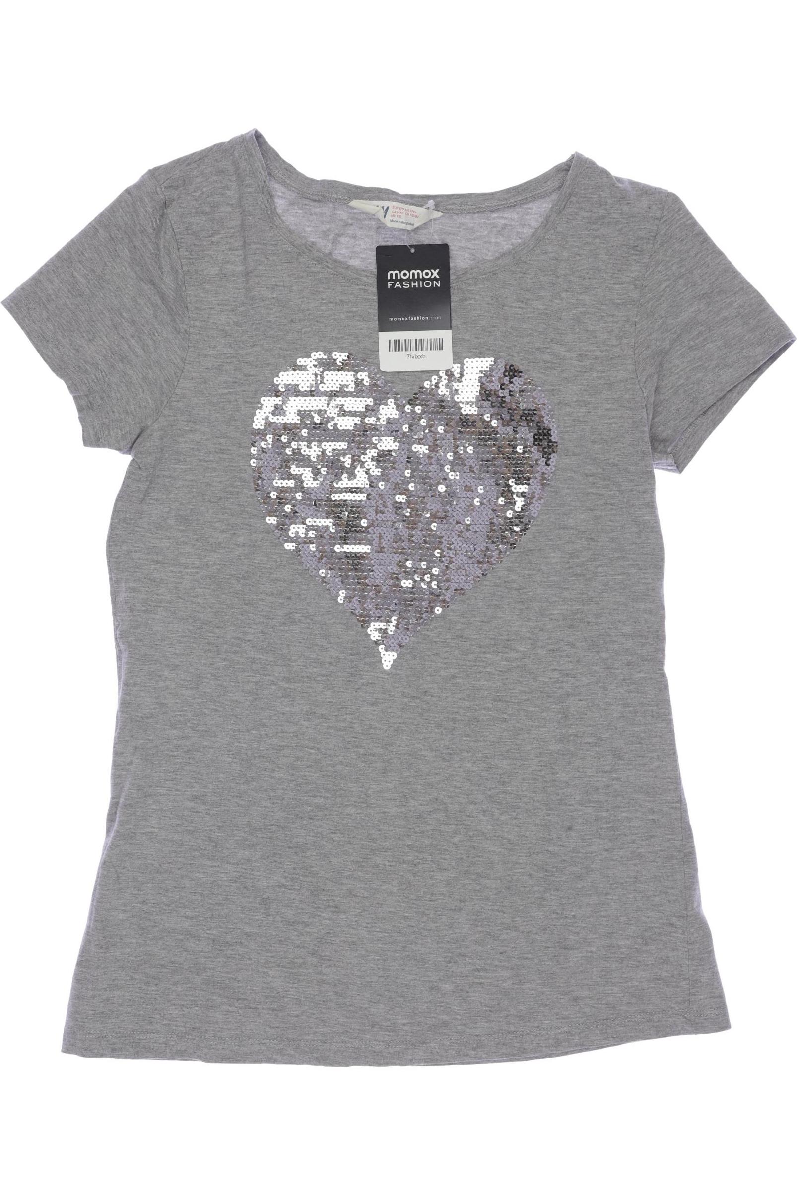 

H&M Damen T-Shirt, grau, Gr. 170