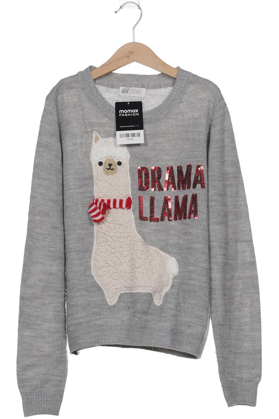 

H&M Damen Pullover, grau, Gr. 146/152