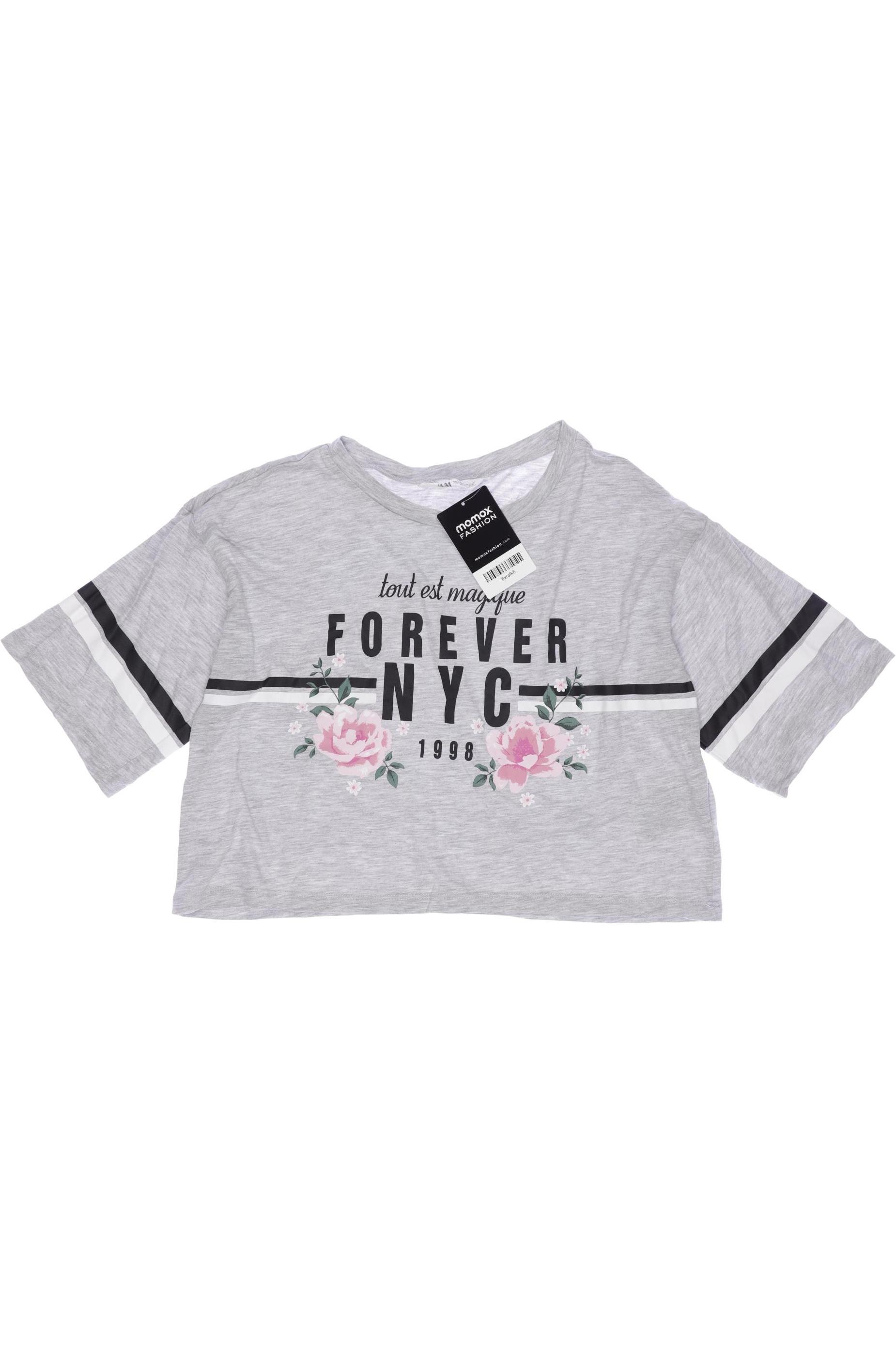 

H&M Damen T-Shirt, grau, Gr. 158
