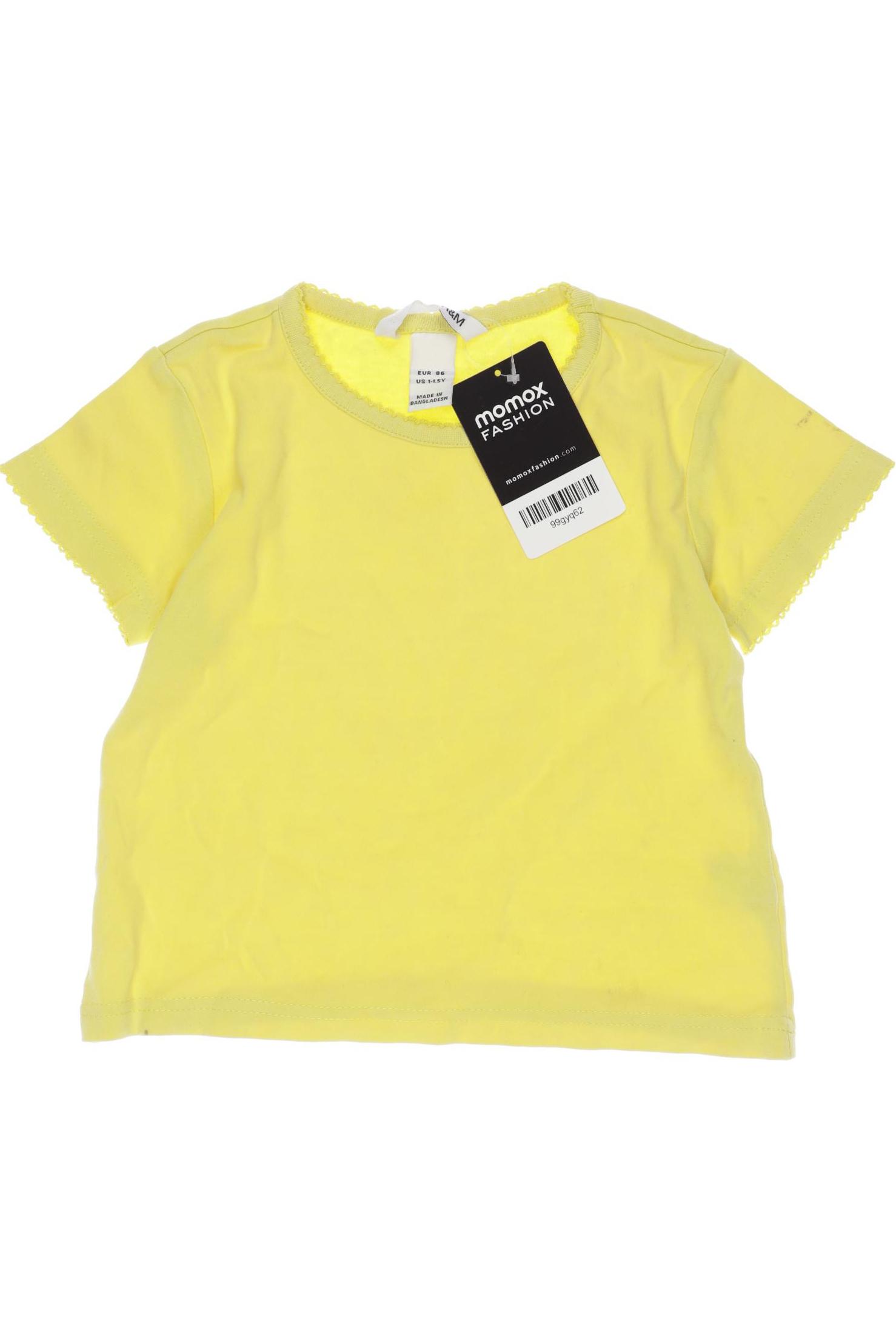 

H&M Damen T-Shirt, gelb, Gr. 86
