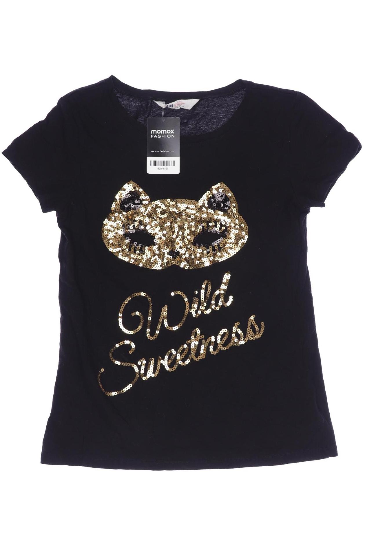 

H&M Mädchen T-Shirt, schwarz