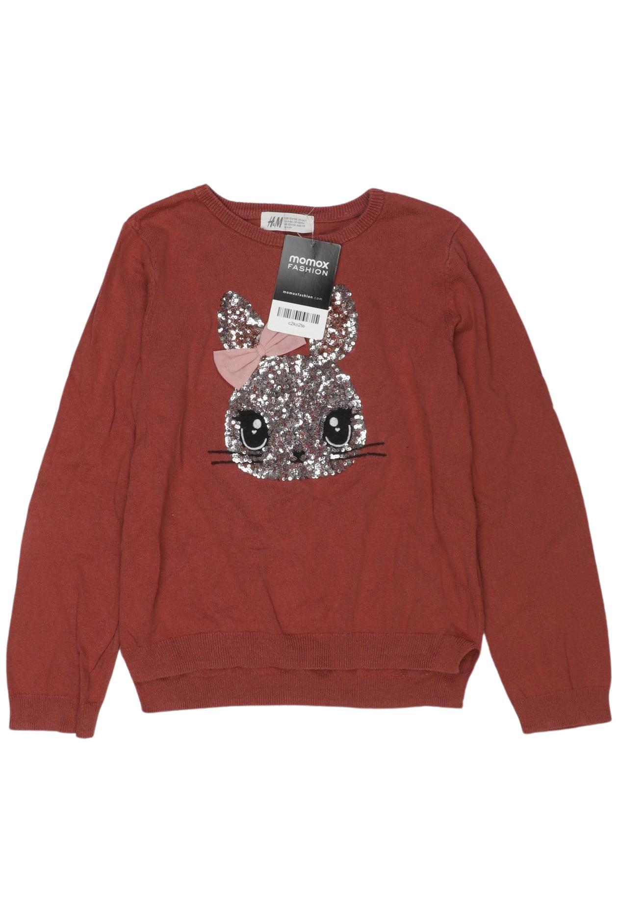 

H&M Mädchen Pullover, rot, Gr. 122/128