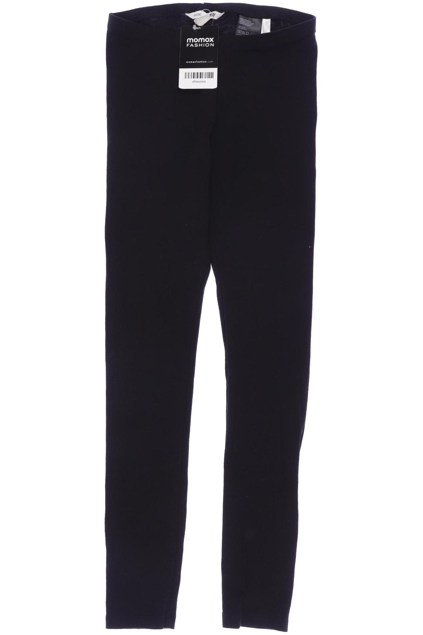 

H&M Damen Stoffhose, schwarz, Gr. 140