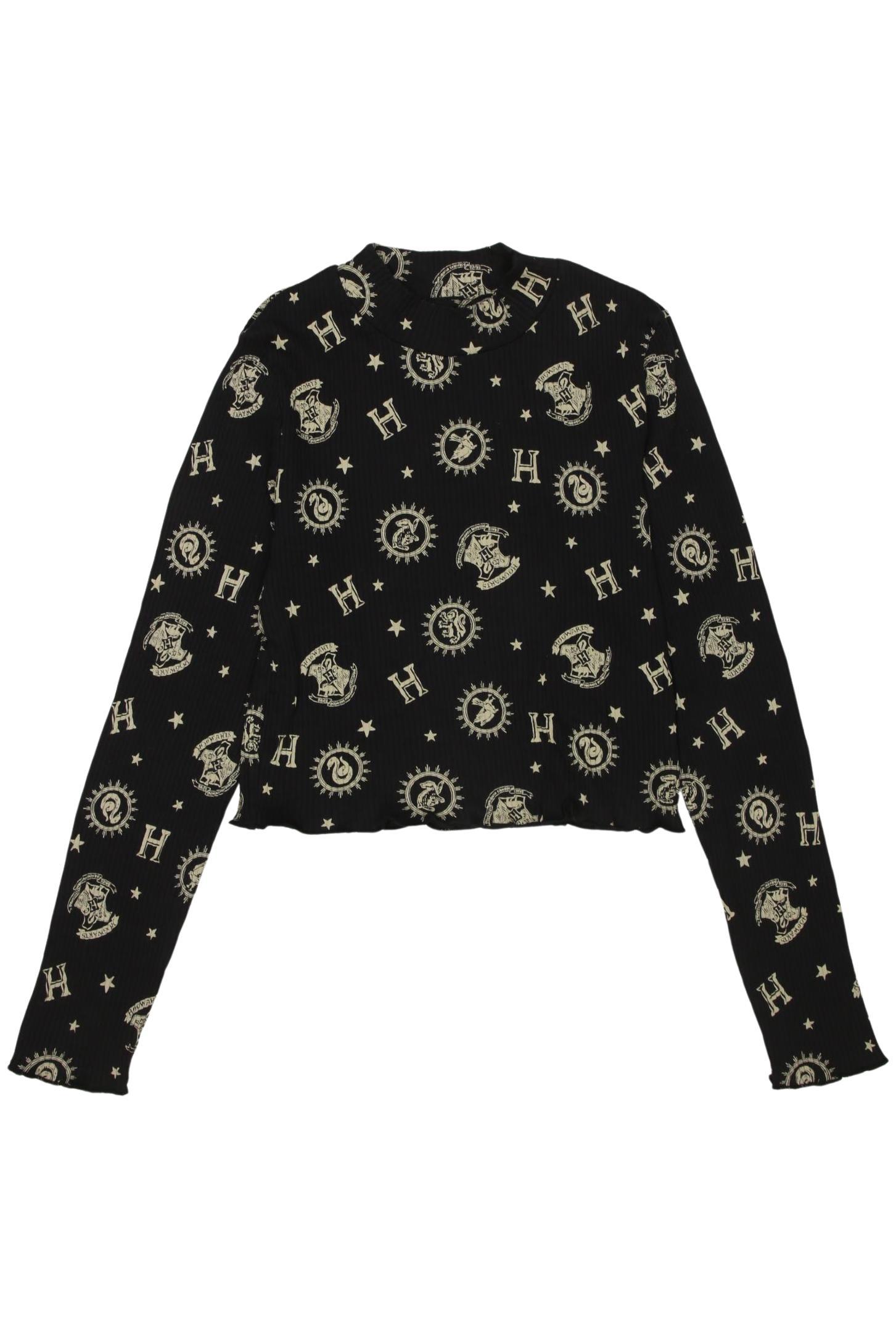 

H&M Mädchen Langarmshirt, schwarz, Gr. 158/164