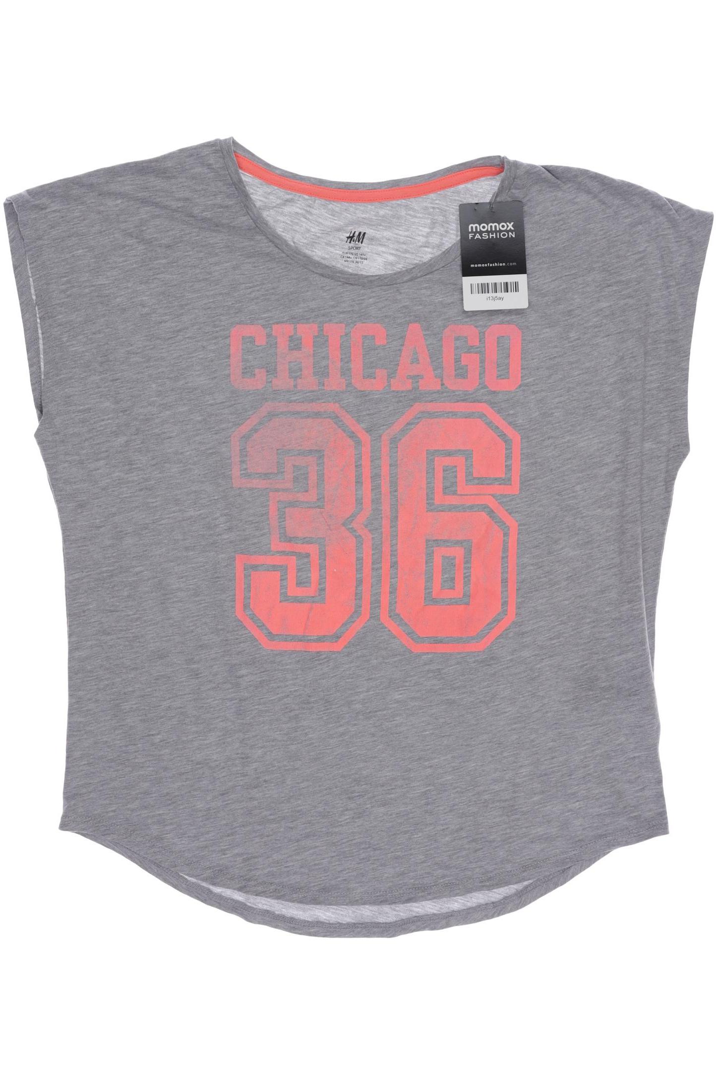 

H&M Damen T-Shirt, grau, Gr. 170