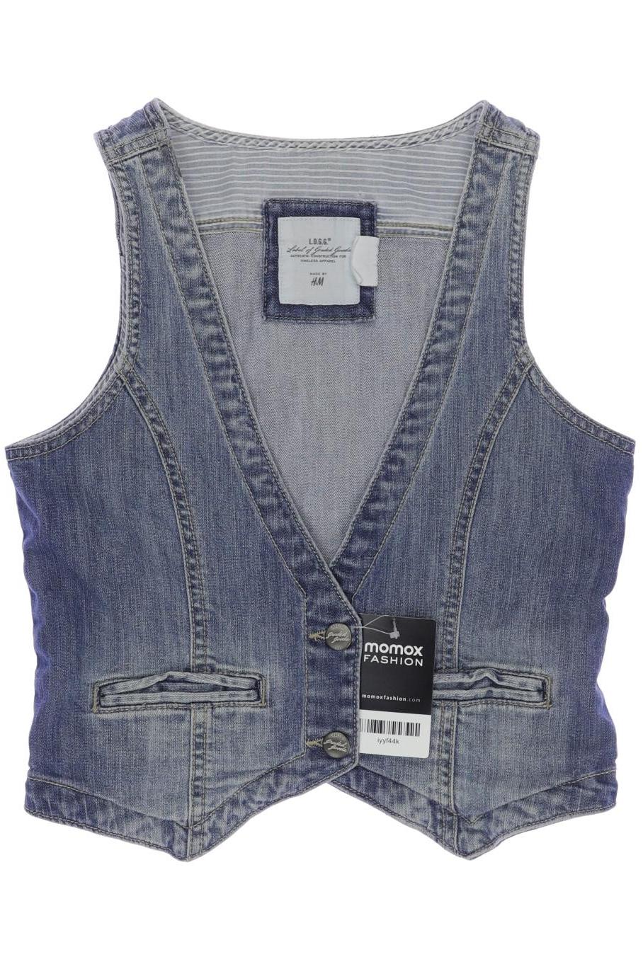 

H&M Damen Jacke, blau, Gr. 158