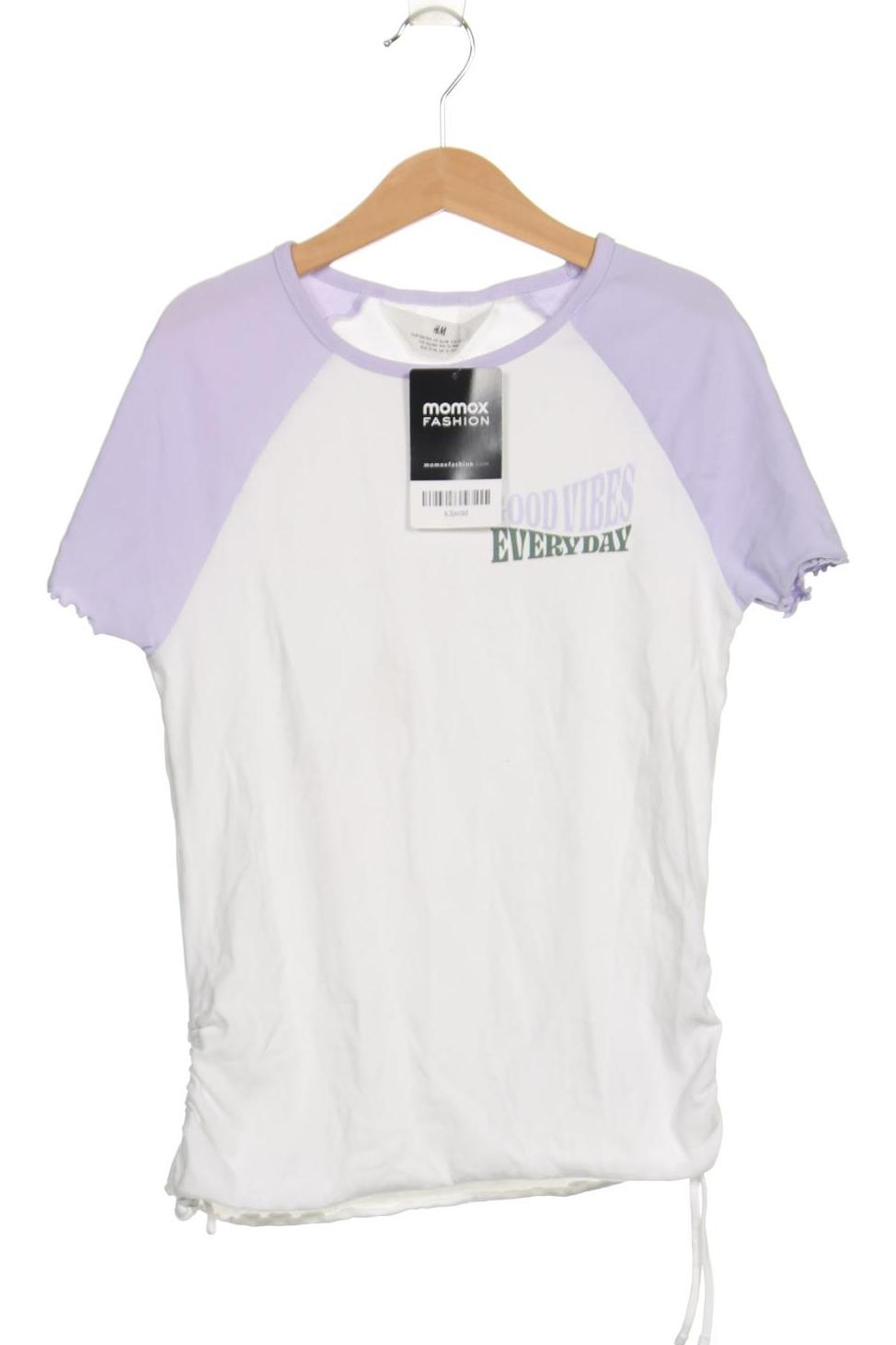 

H&M Damen T-Shirt, weiß, Gr. 158