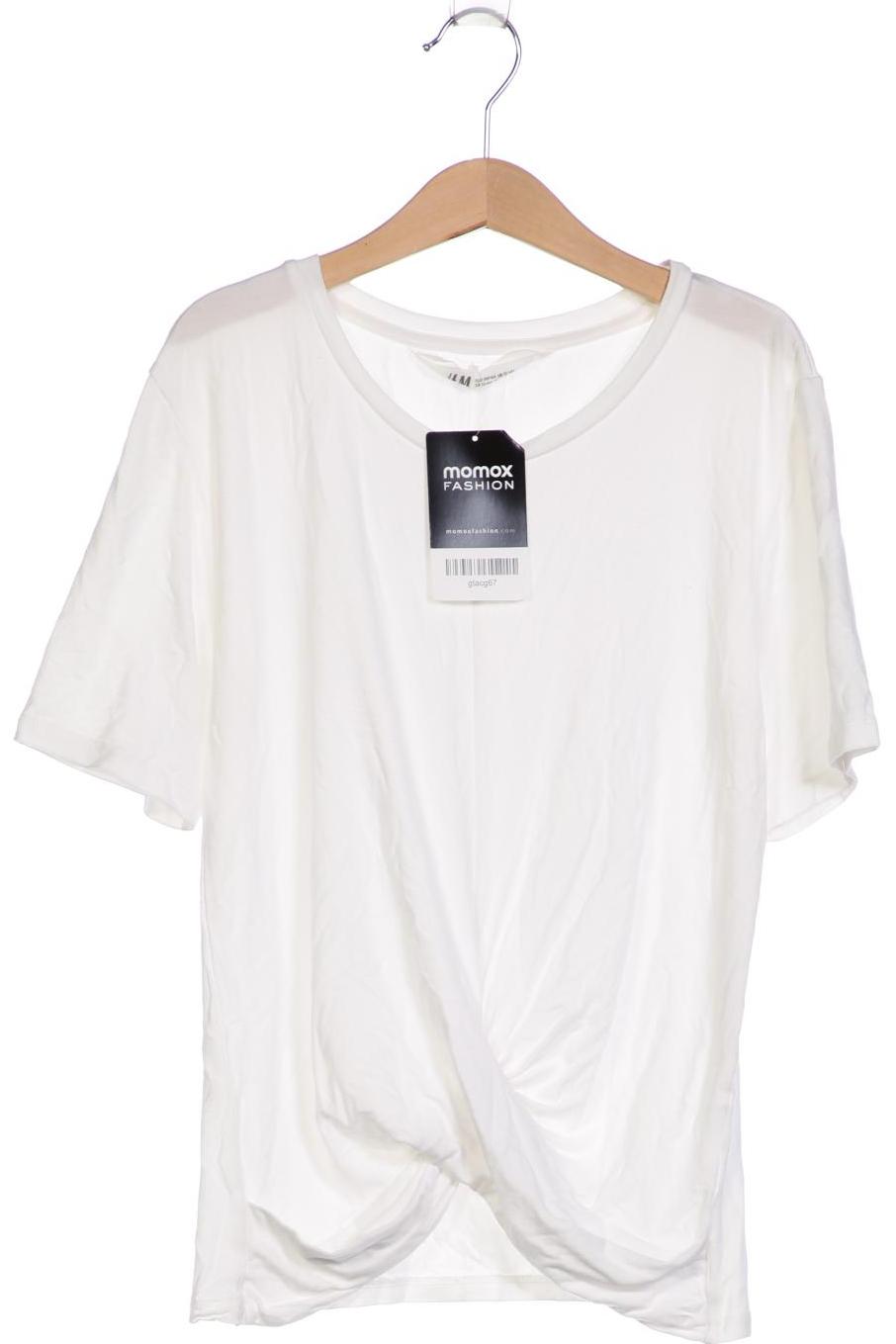 

H&M Damen T-Shirt, weiß, Gr. 158