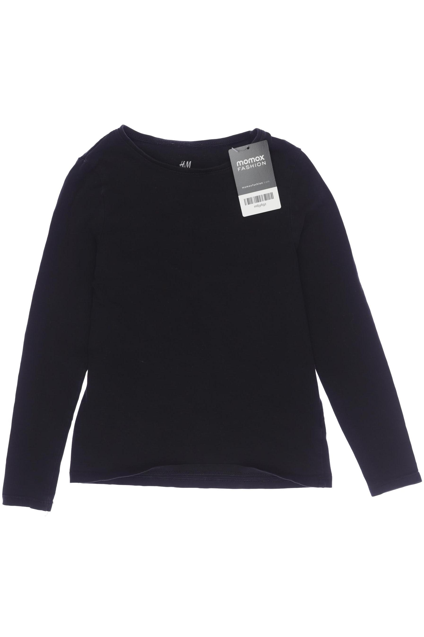 

H&M Damen Langarmshirt, schwarz, Gr. 134/140
