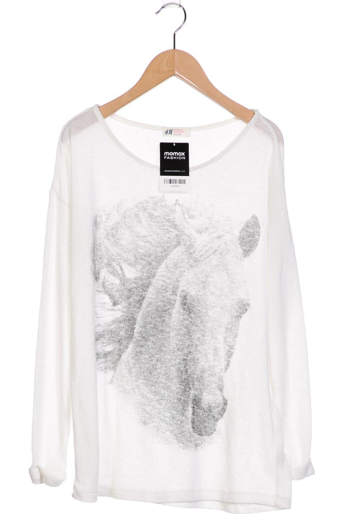 

H&M Damen Pullover, weiß, Gr. 170