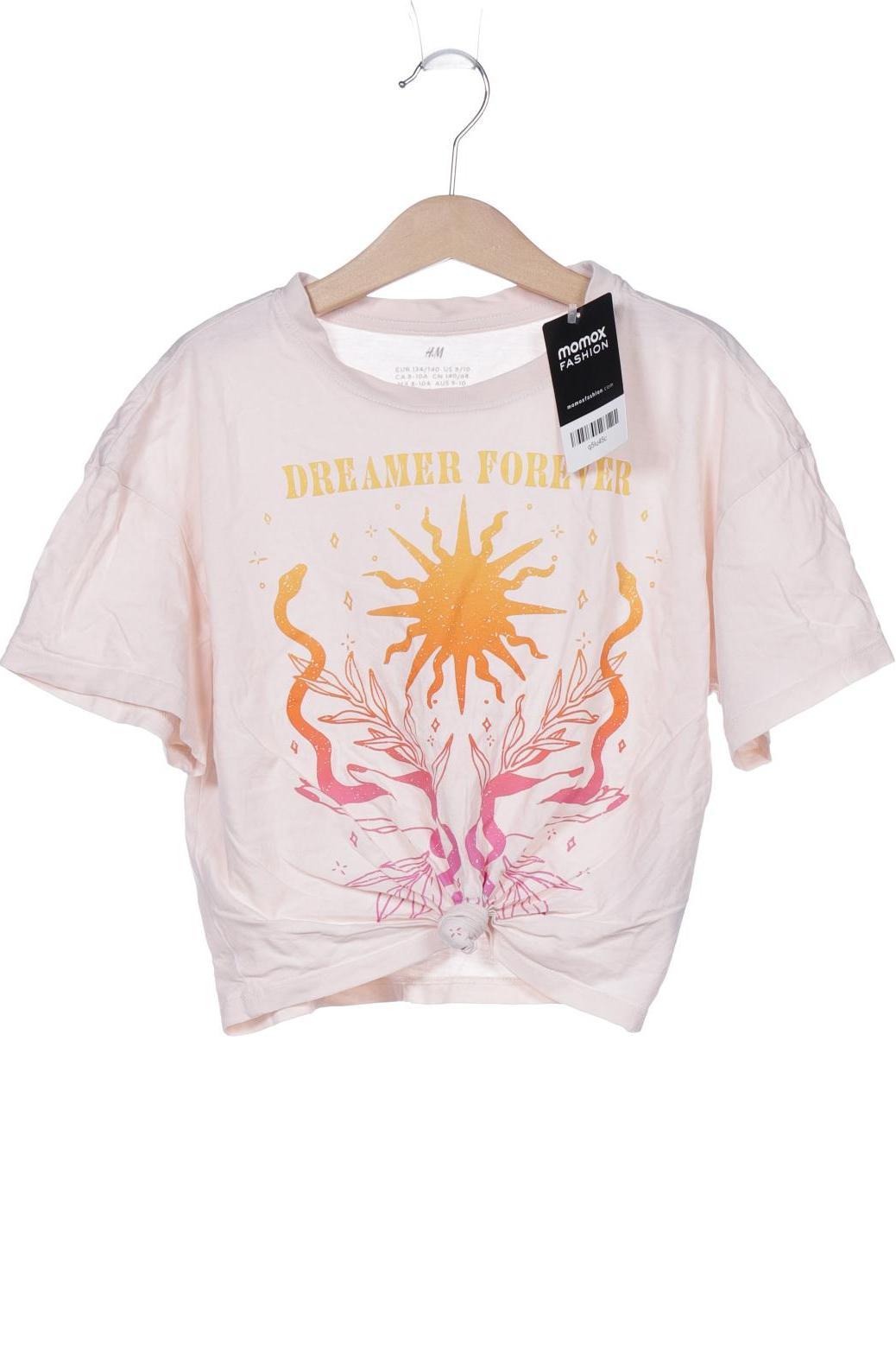 

H&M Damen T-Shirt, cremeweiß, Gr. 134