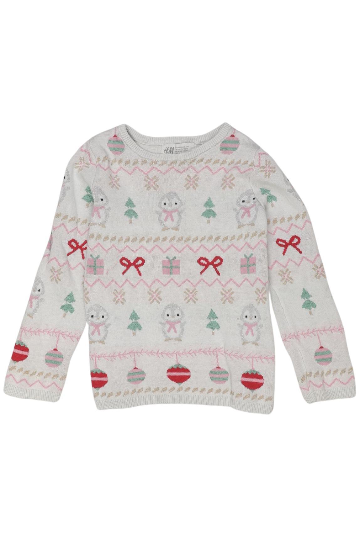 

H&M Mädchen Pullover, weiß, Gr. 98/104