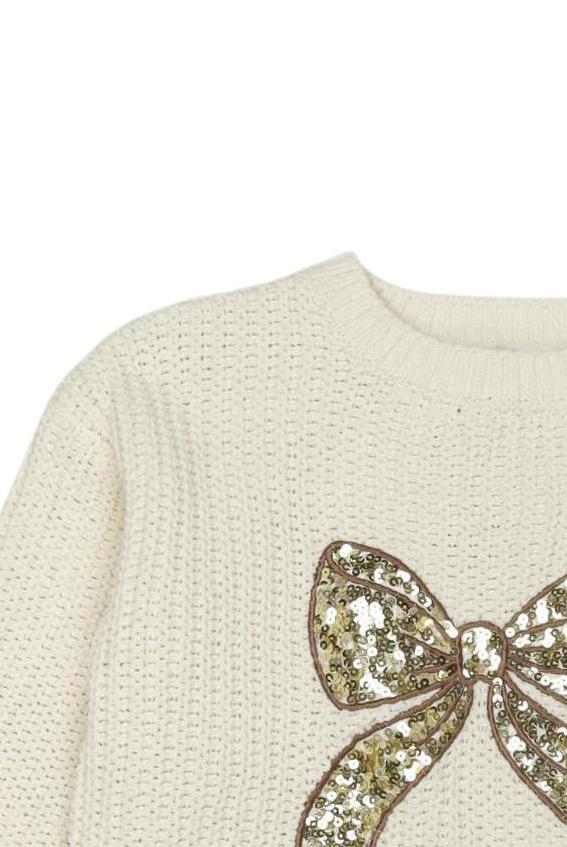 Thumbnail - H&amp;M Mädchen Pullover, cremeweiß, Gr. 122/128