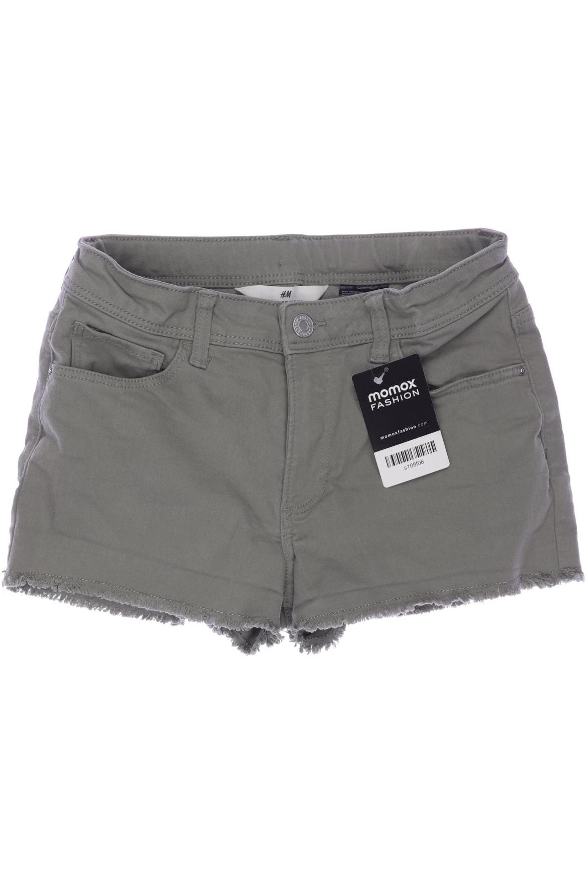 

H&M Damen Shorts, grün, Gr. 164