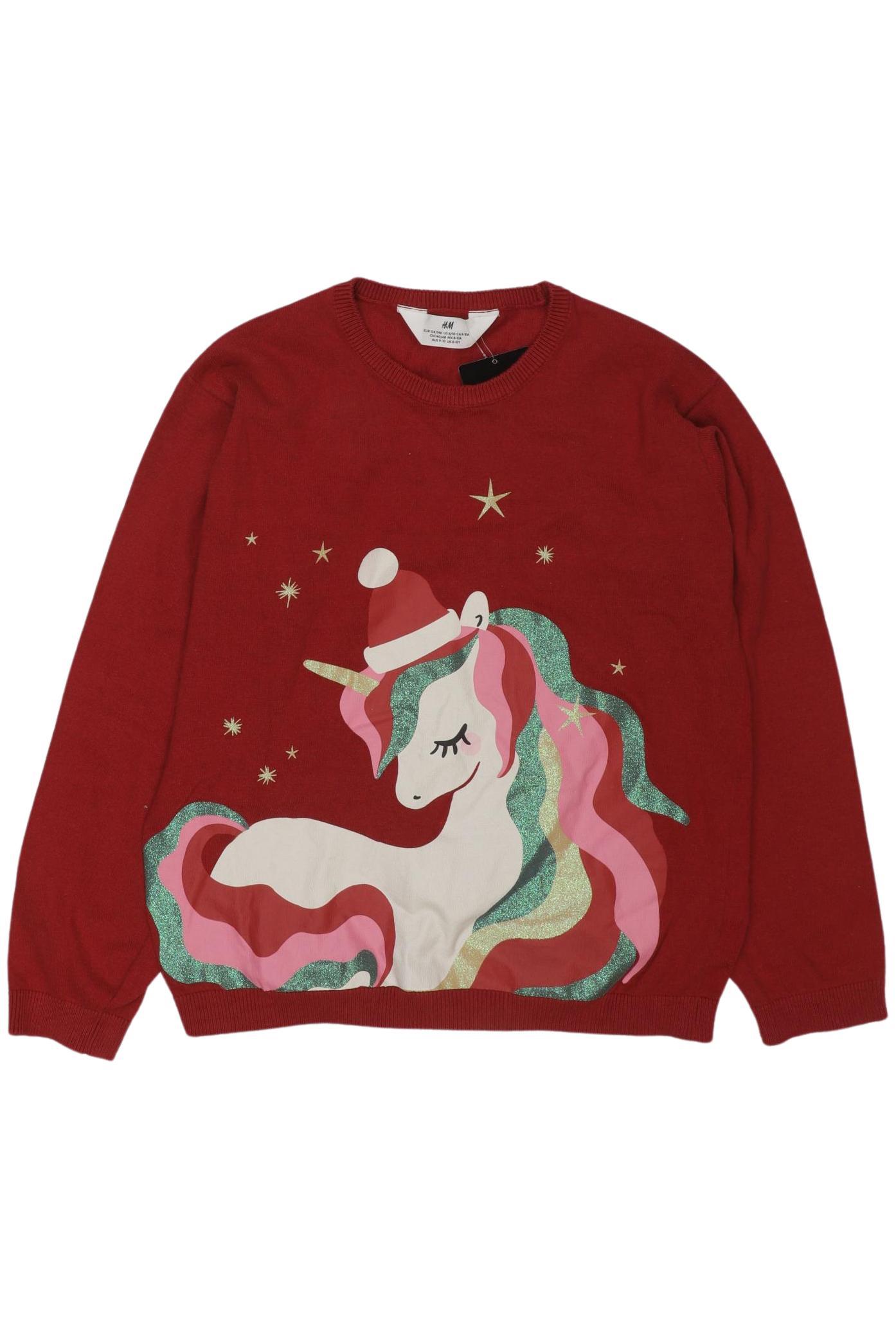 

H&M Mädchen Pullover, rot, Gr. 134/140