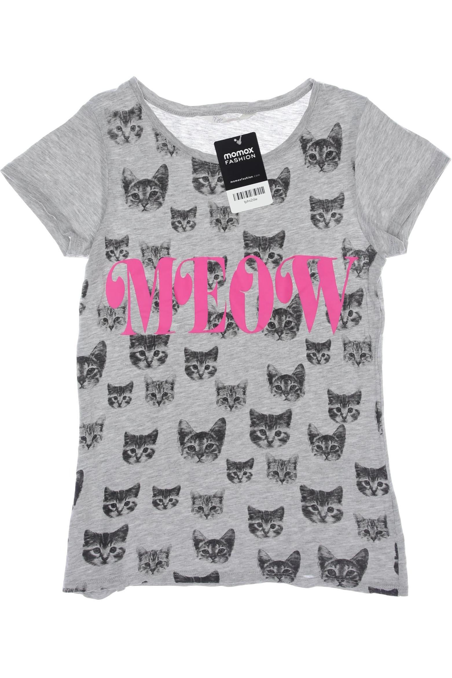 

H&M Damen T-Shirt, grau, Gr. 158