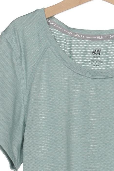 Thumbnail - H&amp;M Damen T-Shirt, hellgrün, Gr. 170