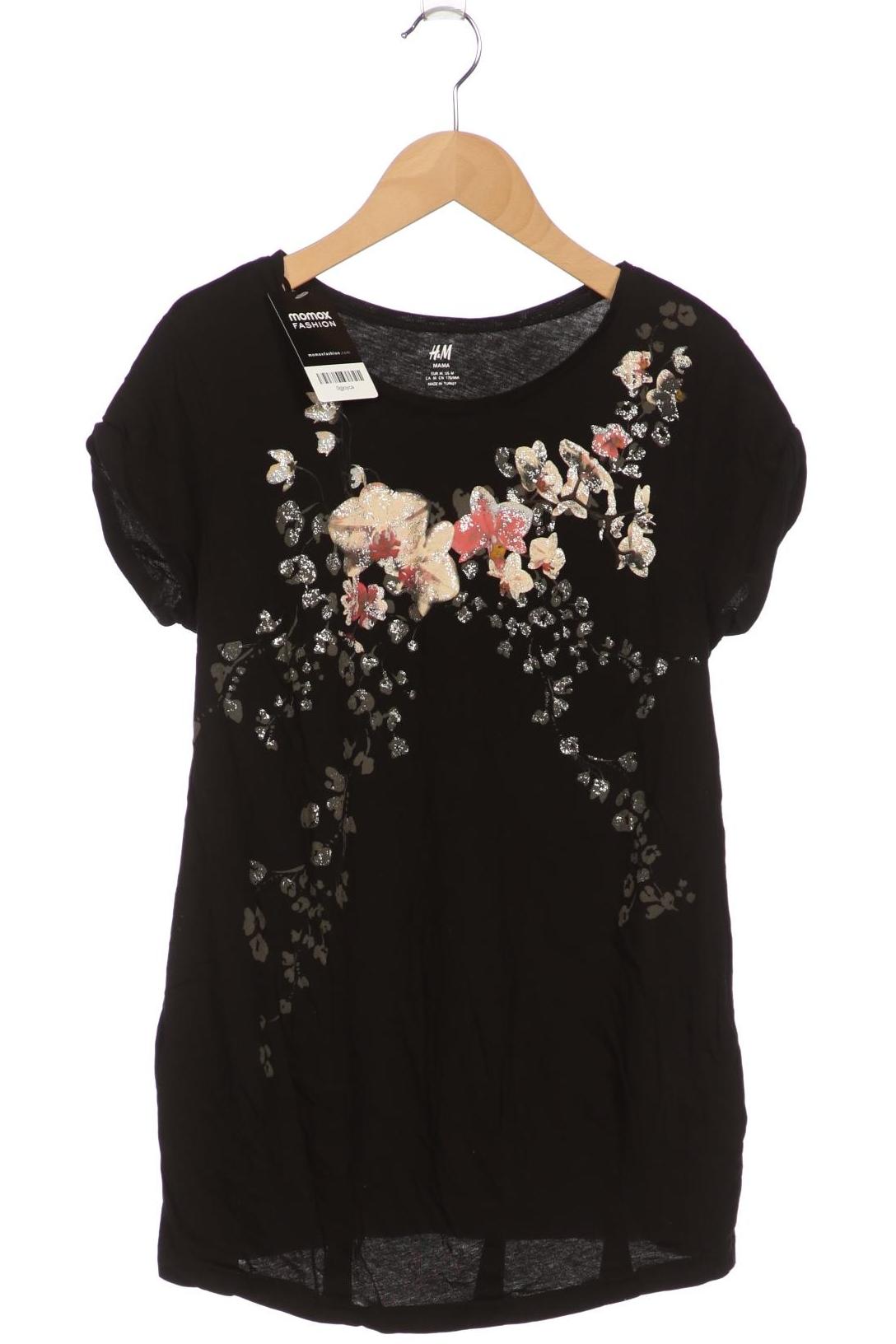 

H&M Mama Damen T-Shirt, schwarz, Gr. 38