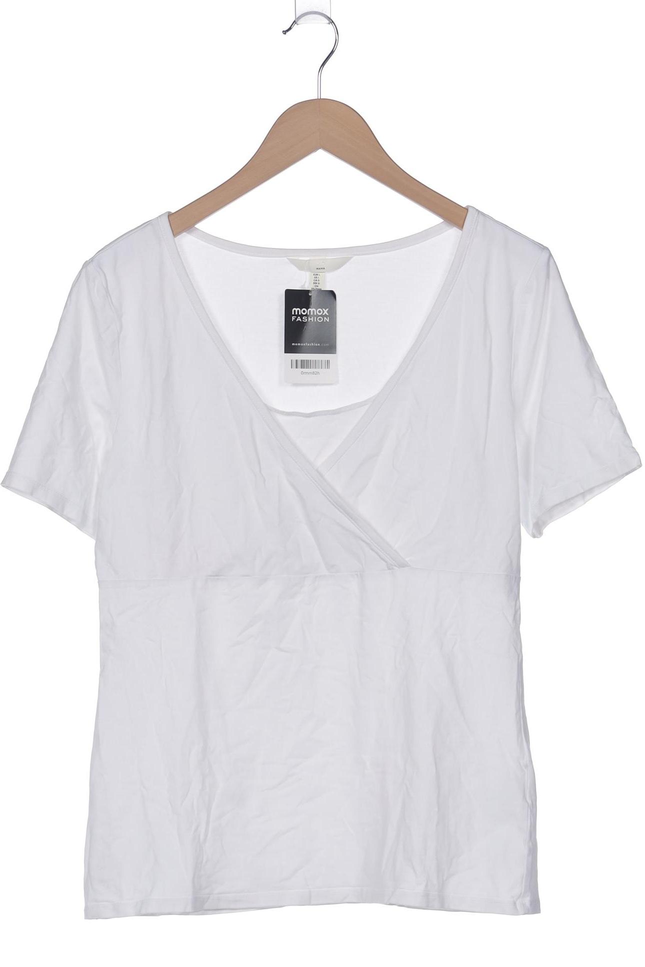 

H&M Mama Damen T-Shirt, weiß, Gr. 42