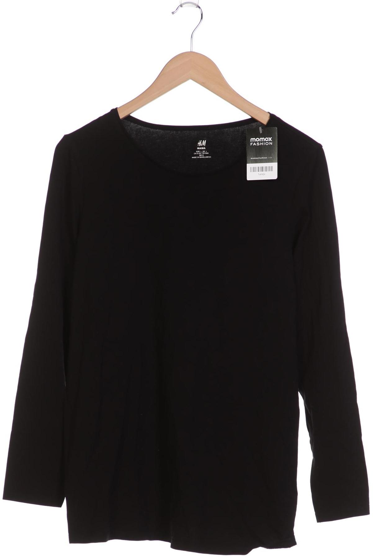 

H&M Mama Damen Langarmshirt, schwarz, Gr. 42