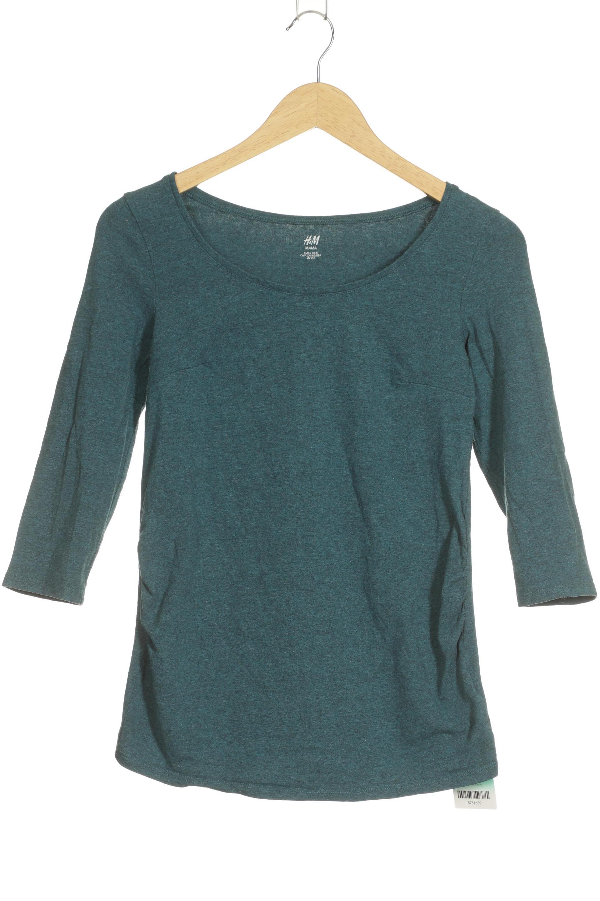 

H&M Mama Damen Langarmshirt, türkis, Gr. 36