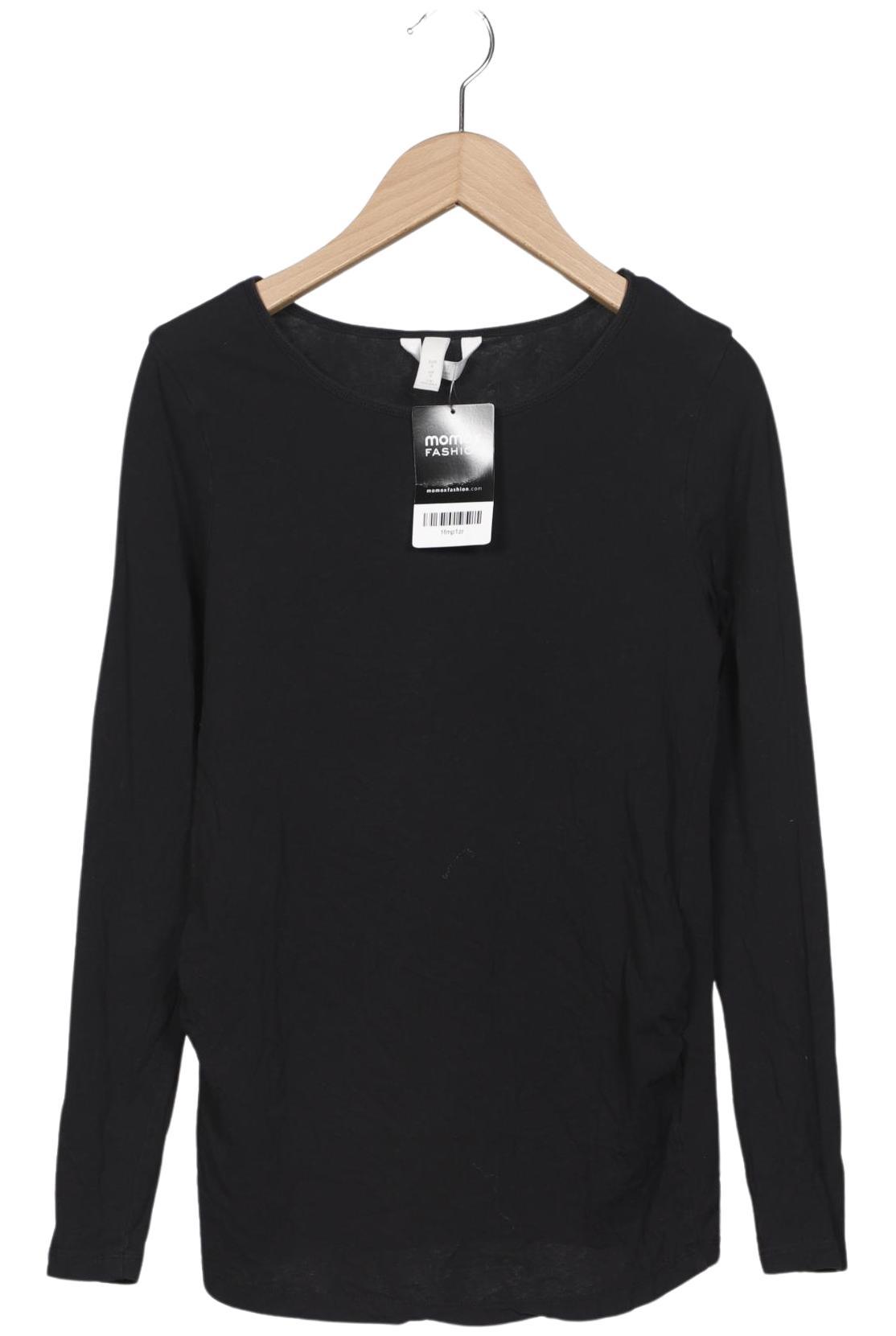 

H&M Mama Damen Langarmshirt, schwarz, Gr. 36