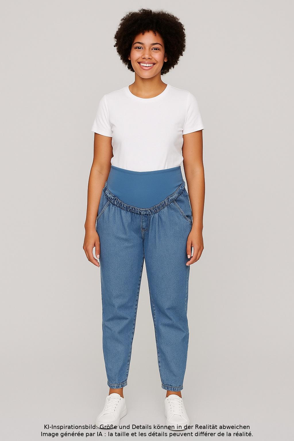 

H&M Mama Damen Jeans, blau, Gr. 0