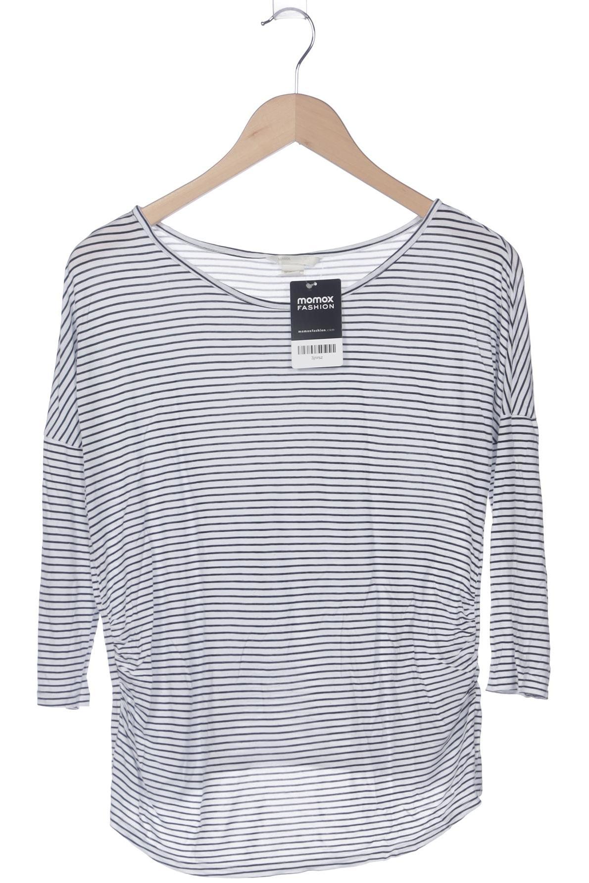 

H&M Mama Damen Langarmshirt, weiß, Gr. 36